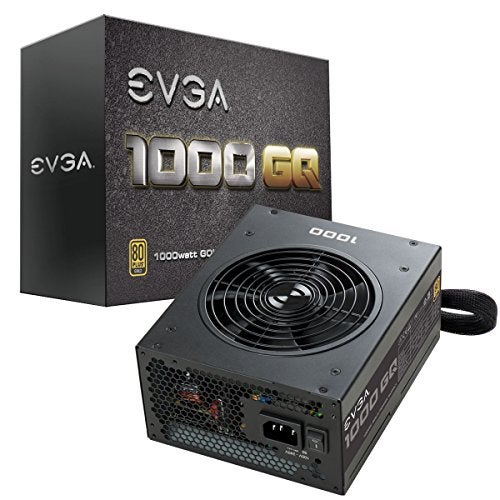 EVGA 210-GQ-1000-V1,1000 GQ, 80+ ذهبية 1000 واط, شبه مودولار, وضع EVGA ECO, ضمان 5 سنوات, مزود طاقة, أسود - Image 1