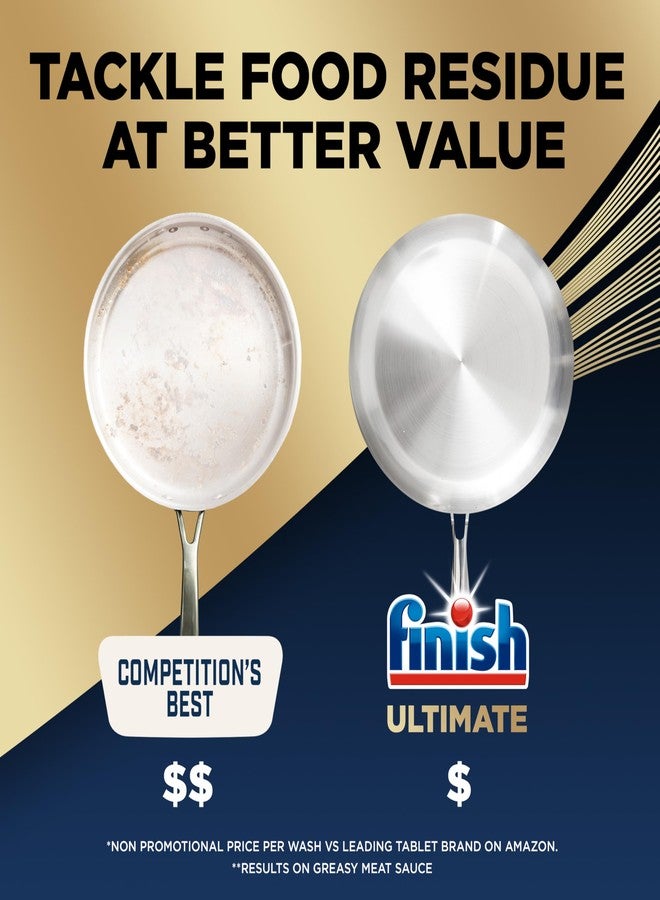 فنيش أقراص فينيش ألتيميت لغسالة الأطباق، صابون منظف لغسالة الأطباق لا يحتاج إلى شطف مسبق، يزيل البقع المحروقة، مع تقنية سايكل سينك، قوة إزالة الشحوم والفرك، 76 قرصًا - Image 5