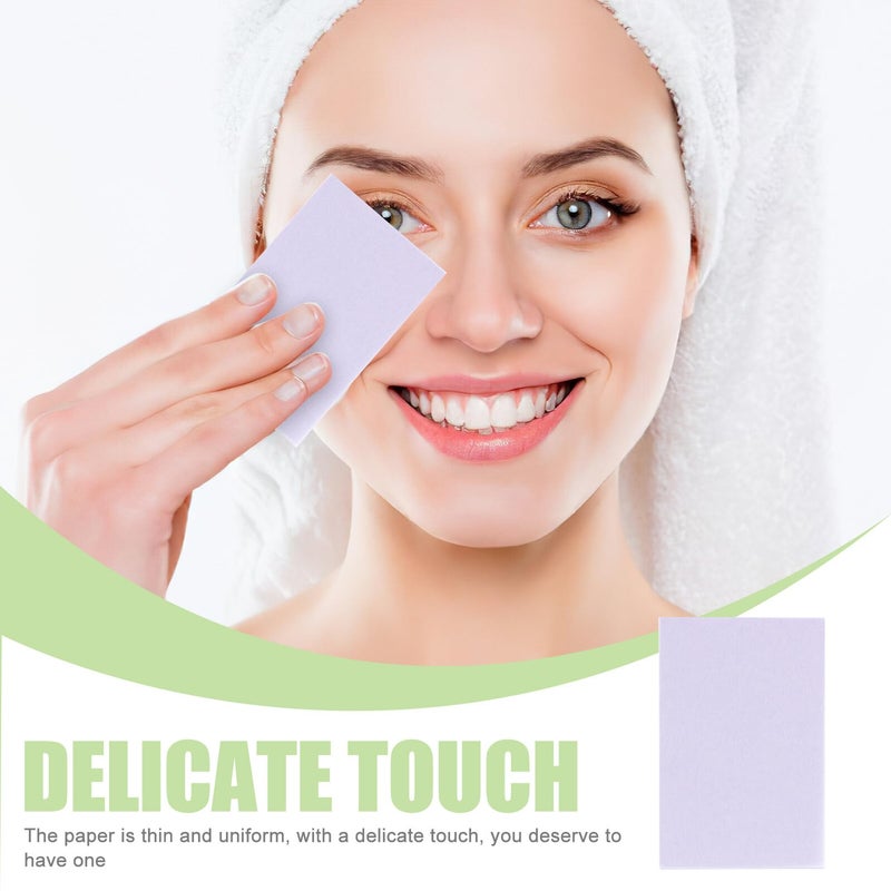 Green Tea Lavender Oil Absorbing Blotting Sheets For Oily Skin Care Portable Tissues - Image 3