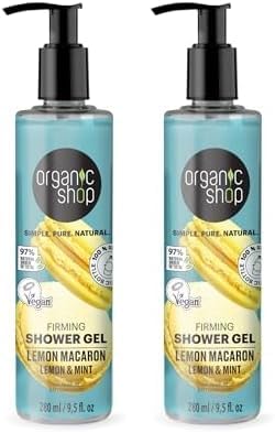 Organic Shop Firming Shower Gel Lemon Macaron 280 ml Pack of 2
