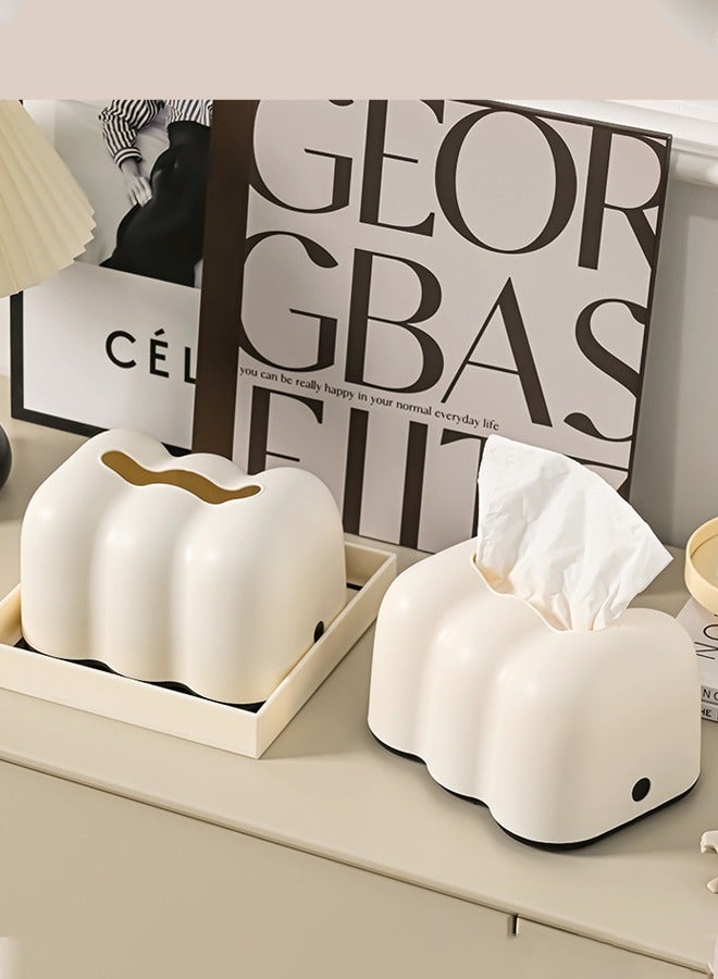 Cloud Shape Tissue Box Holder for Bathroom Bedroom Nightstand Livingroom  - Image 2