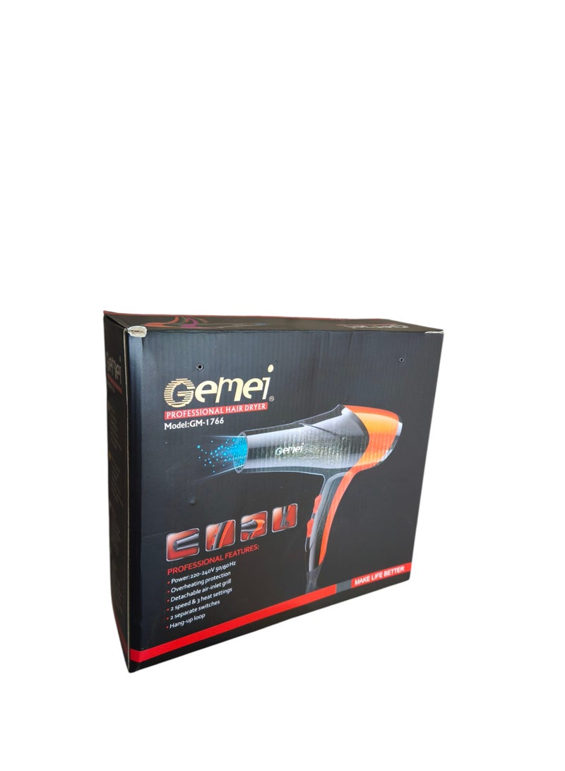 Gemei Professional Hair Dryer 2600W AC Motor - Image 1