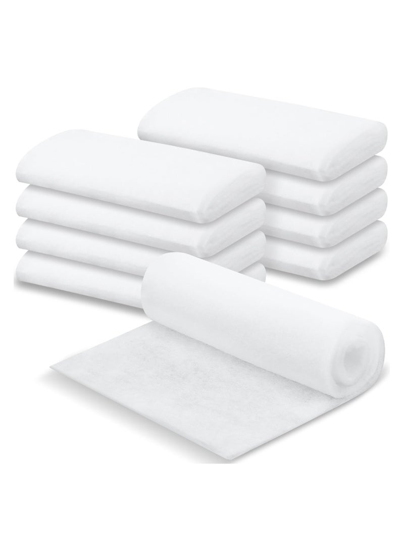 8 Pcs Air Conditioner Filter, 4 X 1 Ft Primary Purifying Air Filtration Cotton Air Vent Filter with 66 Magic Hooks Set for Helping Reduce, DIY Size Vent Media Roll, White  - Image 1