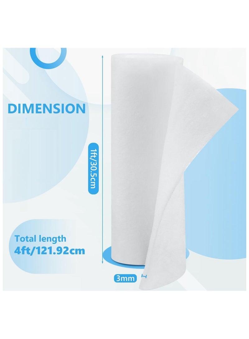 8 Pcs Air Conditioner Filter, 4 X 1 Ft Primary Purifying Air Filtration Cotton Air Vent Filter with 66 Magic Hooks Set for Helping Reduce, DIY Size Vent Media Roll, White  - Image 2