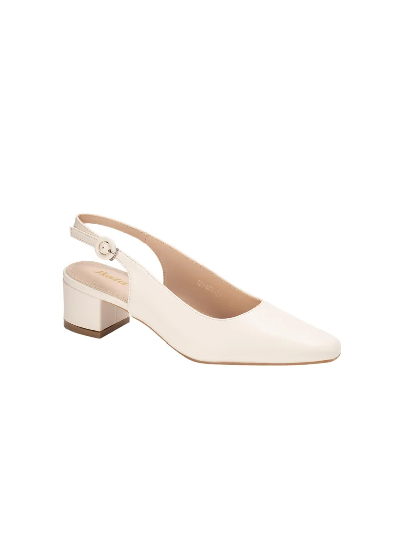Bata Slingback Block Heel Sandals