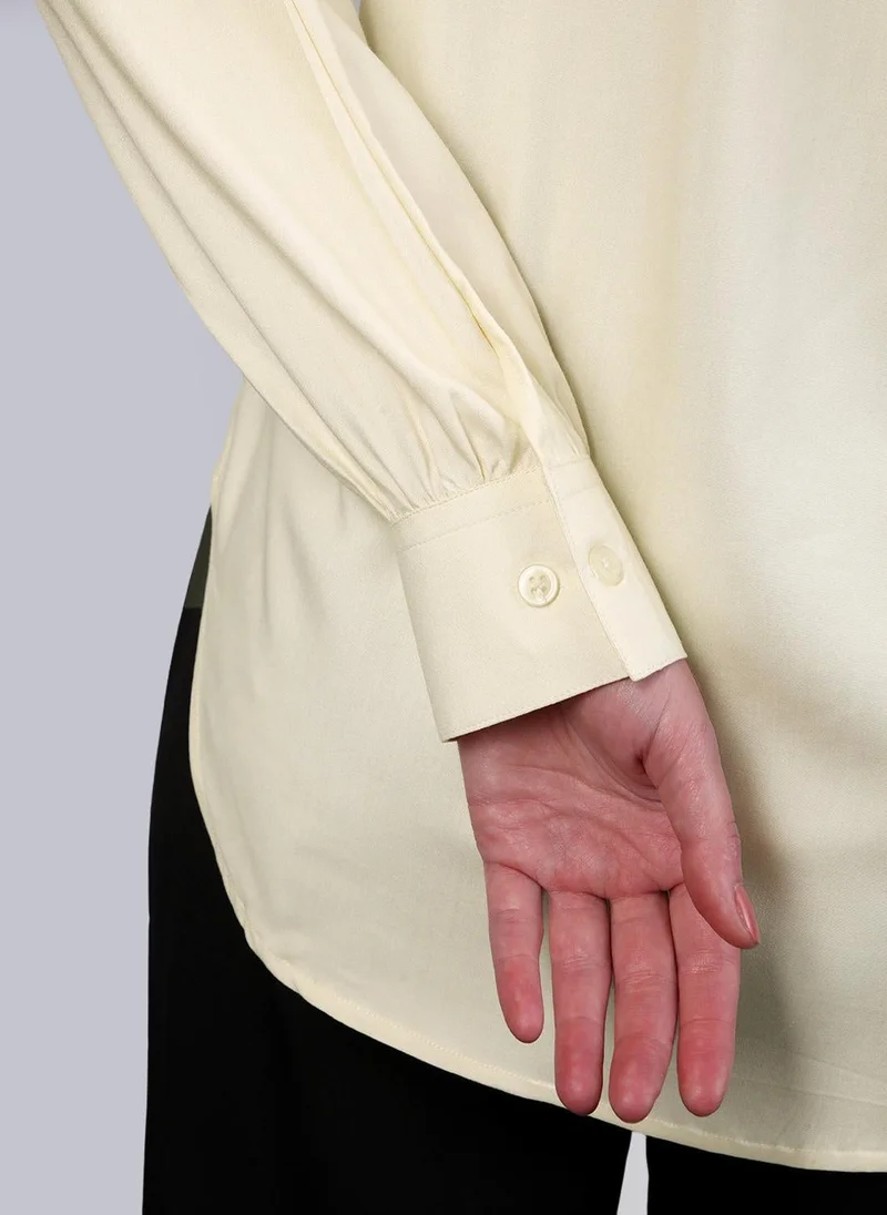 Urbano Fashion  Urbano Fashion Women's Butter Modal Viscose Full Sleeve Regular Fit Casual Solid Shirt with Mandarin Collar for Women | Best Price UAE