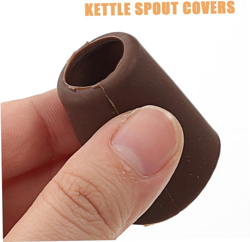 ABOOFAN 6pcs Tea Kettle Spout Covers Silicone Drip Catchers Teapot Spout Protectors Leakproof Heat Resistant Simple Design - Image 3