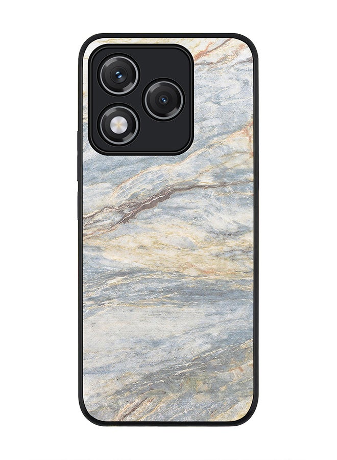 Stylizedd For Honor 400 Lite Case,Slim fit Camera Protection, Shockproof Thin Phone cover  - Marble Print Grey Classic