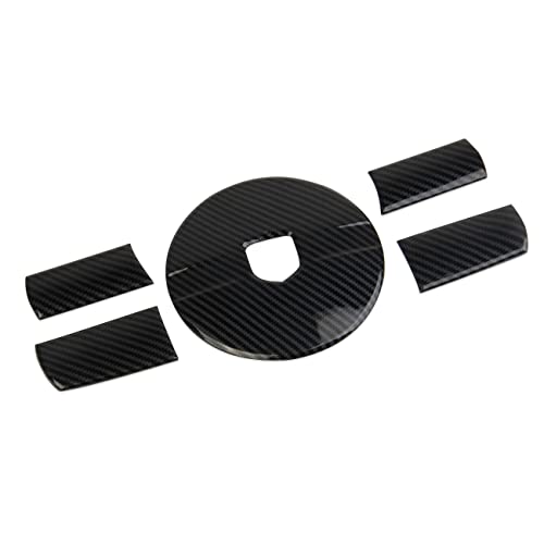 crosselec Carbon Fiber Interior Steering Wheel Trim Cover for 2008-2010 Dodge Challenger for 2006-2010 Charger for 2005-2007 Magnum - Image 4