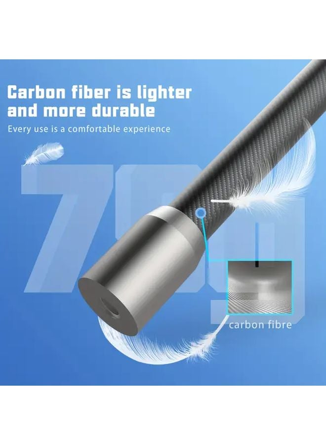 12.6 بوصة عصا تمديد من ألياف الكربون لكاميرا الرياضة حامل الخوذة - Image 5