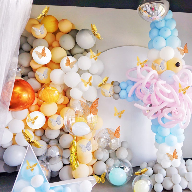 ساوروبيب SAOROPEB 3D Butterfly Wall Decor 72 PCS 3 Styles 3 أحجام قابلة للإزالة جدار جدار ديكور ملصق غرفة جدارية - Image 2