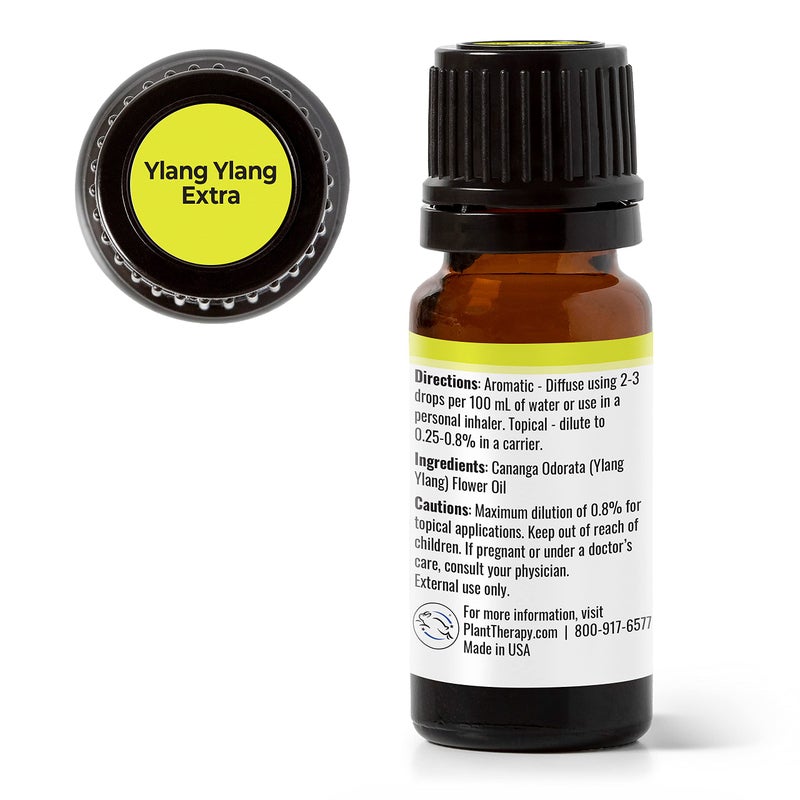 Plant Therapy Ylang Ylang Extra Essential Oil 10 mL (1/3 oz) 100% Pure, Undiluted, Therapeutic Grade - Image 4