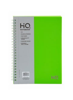 HQ A5 Size Poly Wiro Notebook 160 Pages Green  - Image 1