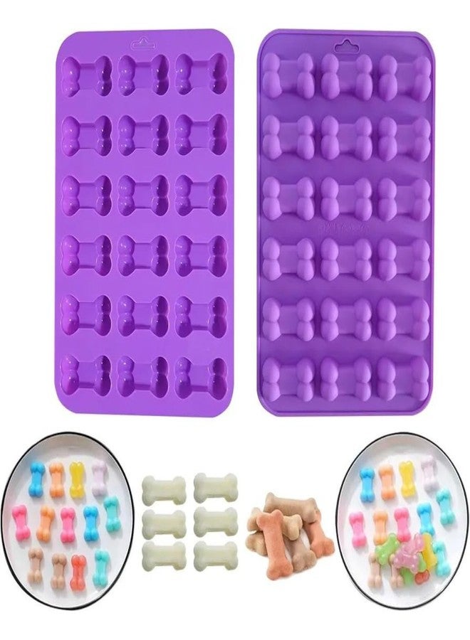 Skytail 18 Cavity Puppy Bone Silicone Mould for Chocolate Candy Frozen Dog Treats Jelly Cupcake Muffin Baking Ice Cube Pet Food Snacks Cookies Biscuit Pet Dog Birthday Treats (1) - Image 1