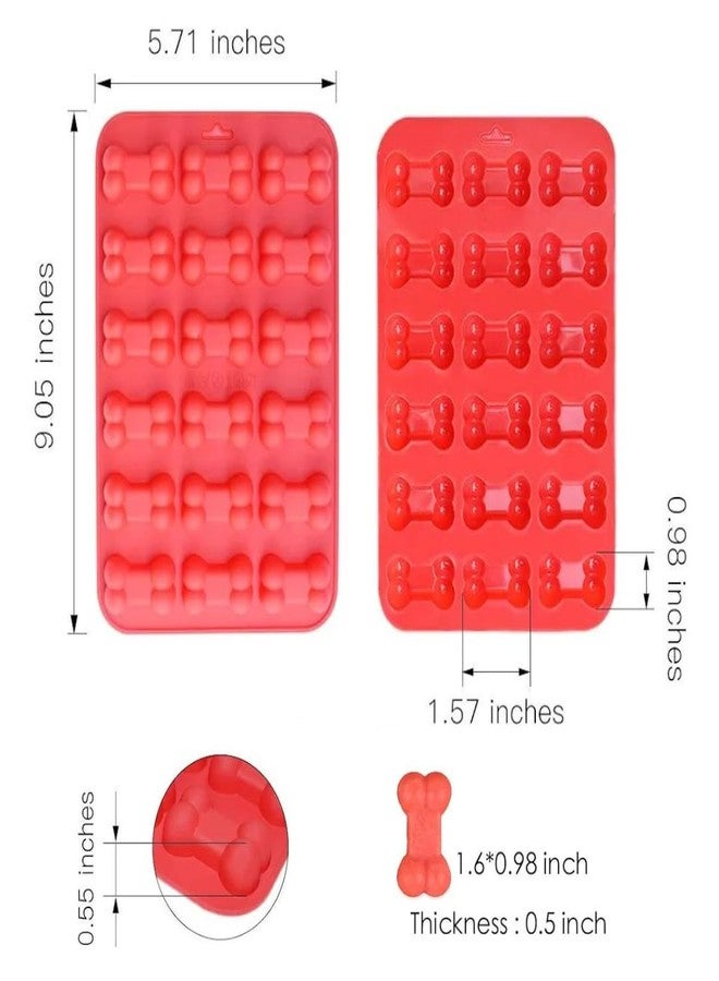 Skytail 18 Cavity Puppy Bone Silicone Mould for Chocolate Candy Frozen Dog Treats Jelly Cupcake Muffin Baking Ice Cube Pet Food Snacks Cookies Biscuit Pet Dog Birthday Treats (1) - Image 2
