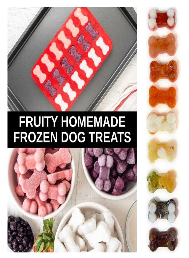 Skytail 18 Cavity Puppy Bone Silicone Mould for Chocolate Candy Frozen Dog Treats Jelly Cupcake Muffin Baking Ice Cube Pet Food Snacks Cookies Biscuit Pet Dog Birthday Treats (1) - Image 4