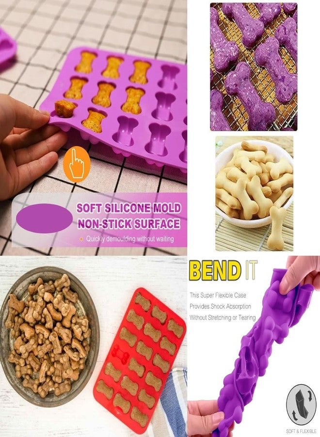 Skytail 18 Cavity Puppy Bone Silicone Mould for Chocolate Candy Frozen Dog Treats Jelly Cupcake Muffin Baking Ice Cube Pet Food Snacks Cookies Biscuit Pet Dog Birthday Treats (1) - Image 3