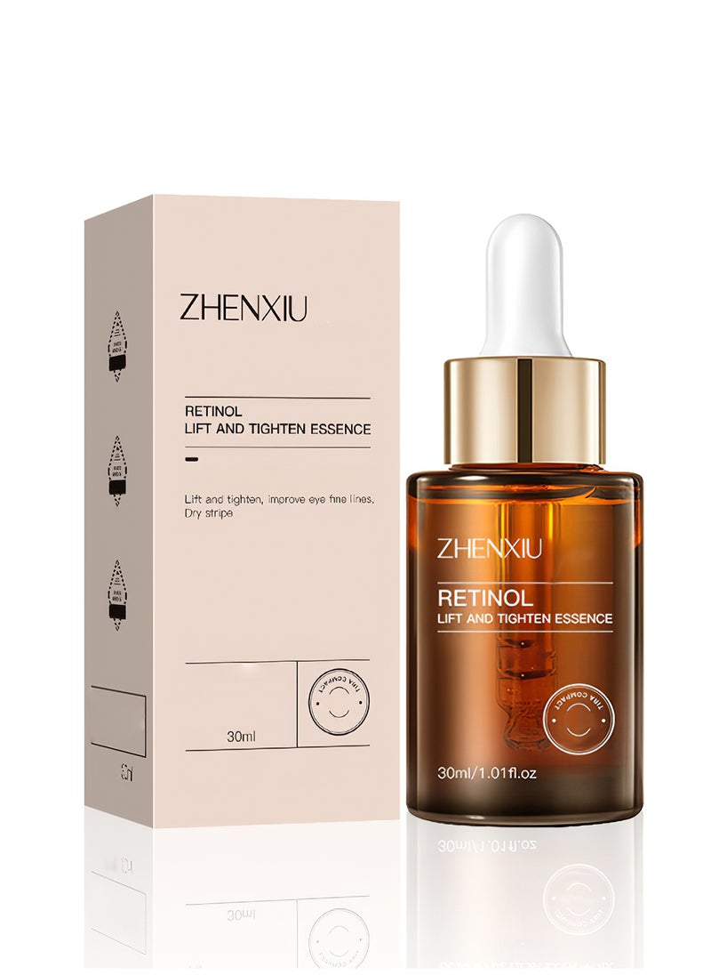 ZHENXIU - Retinol Lift and Tighten Essence, Anti Aging Nourishing Face Moisturizer, Daily Facial Care for Firming Skin, Fading Fine Lines for All Skin Types 30ML - Image 1