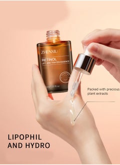 ZHENXIU Retinol Lift and Tighten Essence, Anti Aging Nourishing Face Moisturizer, Daily Facial Care for Firming Skin, Fading Fine Lines for All Skin Types 30ML  - Image 3