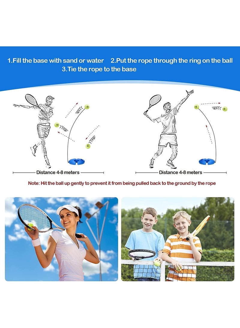 Relex Tennis Trainer Rebound Ball, Solo Tennis Training Equipment for Self-Pracitce, Tennis Training Equipment Kit, Portable Tennis Equipment for Beginners, Kids, Adults - Image 4