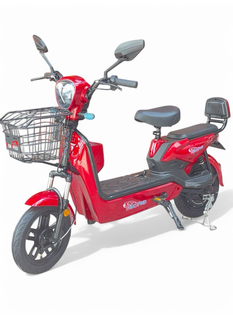 نيو سبيد دراجة كهربائية اخر اصدار 16 inch احمر