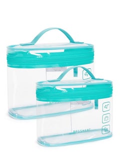 Tsa Approved Toiletry Bag, 2 Pack Clear Makeup Cosmetic Bag Organizer, Quart Size Travel Bag For Toiletries, Carry-On Travel Accessories Essentials, Green-2Pcs - pzsku/Z734F1F692F7694B6A809Z/45/_/1730894422/5c76fb7e-0408-4a5b-9bbb-72627fa1cfa7