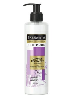 TRESemmé Pro Pure Damage Recovery Shampoo, with Fermented Rice Water, Sulphate Free & Paraben Free, for Damaged Hair, 370 ml  - Image 1