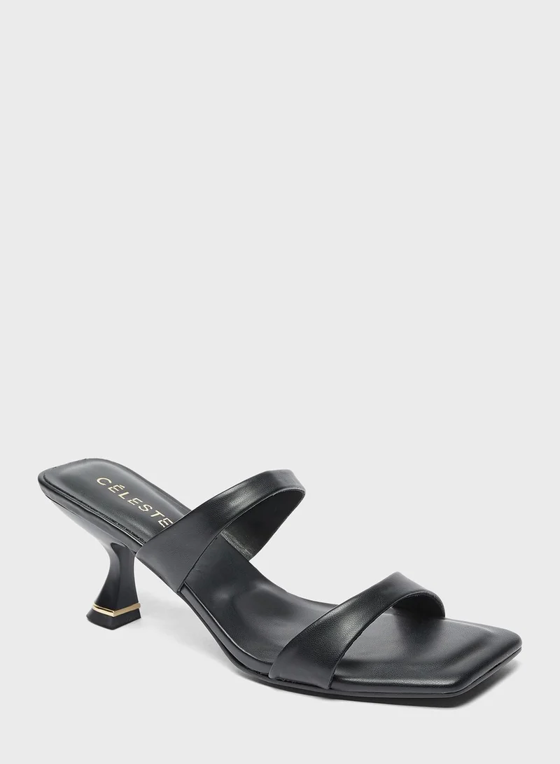 Celeste Double Strap Low Heel Sandals