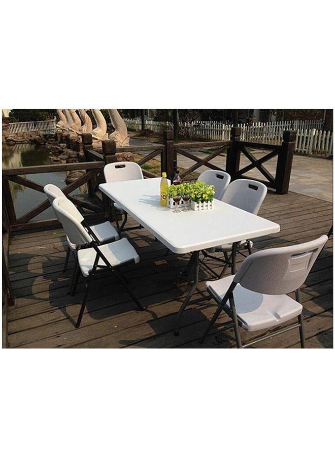 Phone Planet Contemporary design offers efficiency and elegance with a white folding table with dimensions of 180 x 70 cm - Image 4