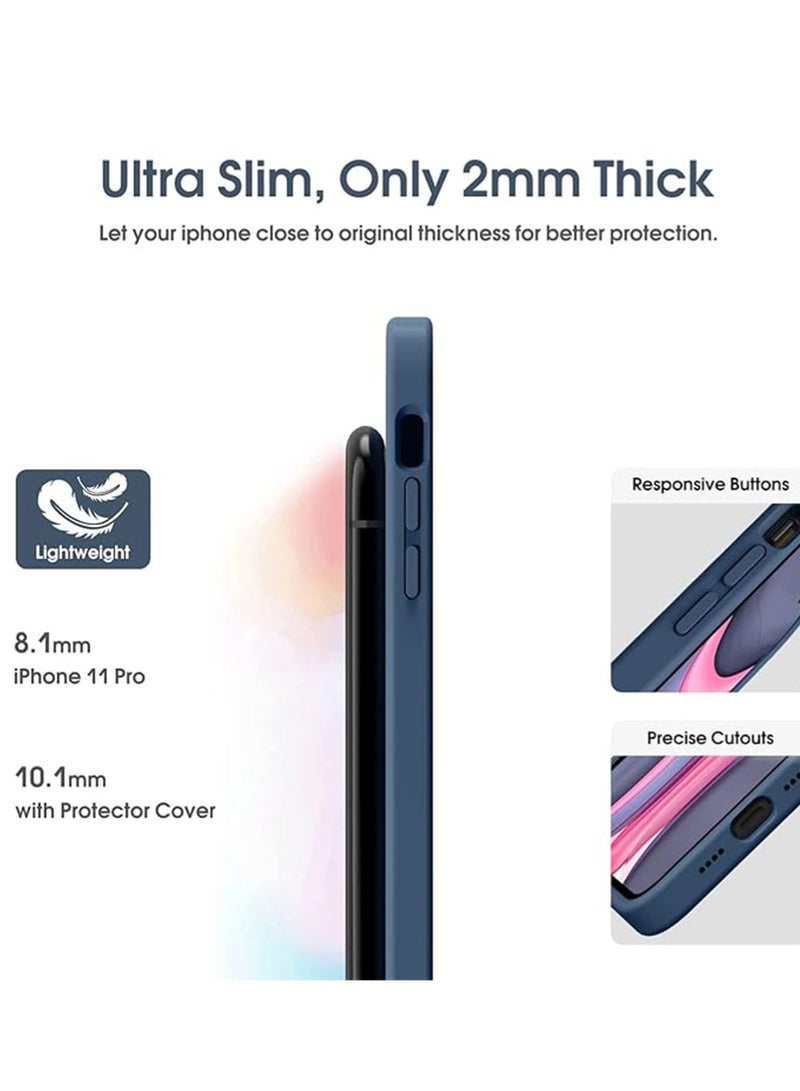 WRISTWISE Case Cover for iPhone 11 Pro - [Camera All-Round Protection] [Soft Microfiber Lining Anti-Scratch] Shockproof Phone Case Cover, Blue - Image 4