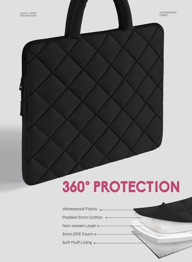 Allive Puffy Laptop Sleeve 13-14 Inch - Shockproof Laptop Case with Handle, Accessories Case - Fits MacBook Pro 16 Inch,15.6 Inch HP - Image 3
