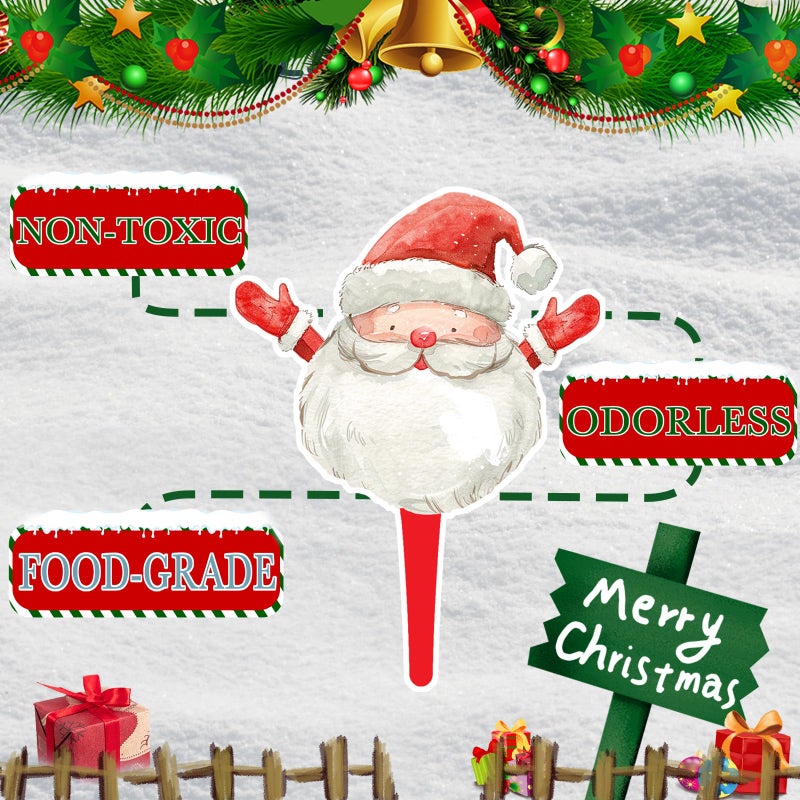 HaPiBiDesign 48 Pcs Christmas Cupcake Toppers - Festive Party Decorations for Christmas-Themed Birthdays  Baby Showers  and Holiday Cakes - Image 4