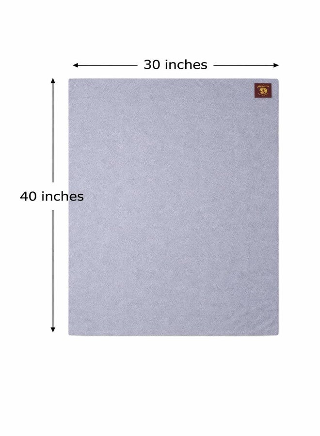 Aazeem Anti-Piling Fleece Extra Absorbent Instant Dry Sheet |Baby Bed Protector, Waterproof Baby Sheet|Washable|Perfect for Kids|Cotton Terry|Grey | Medium Size |Set of 3| - Image 4