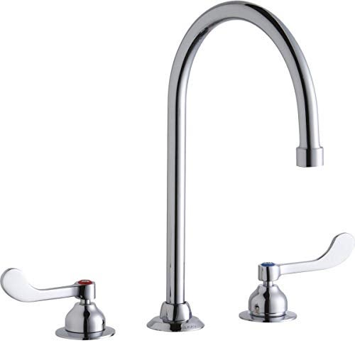 Elkay LK800GN08T4 1.5 GPM Deck Mounted Double Handle Utility Faucet with Metal Handles - Chrome - Image 5