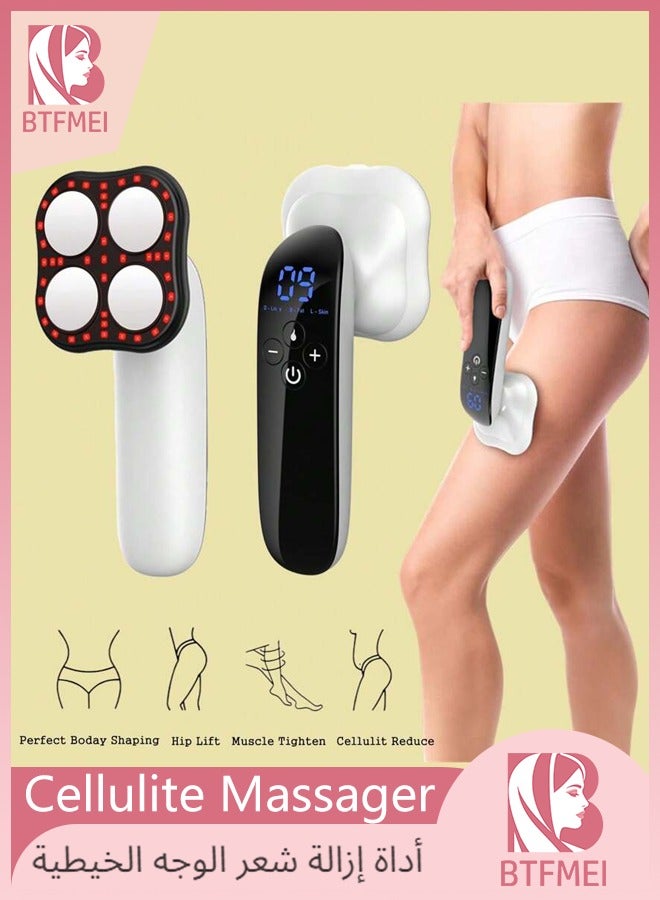 BTFMEI 4 Heads Body Slimming Massager Deep Tissue Massager, Electric Cordless Body Shaping Machine Hhandheld Fat Burning Device for Arms Legs Back Belly Thigh Hip (Pro Max Version) - Image 1