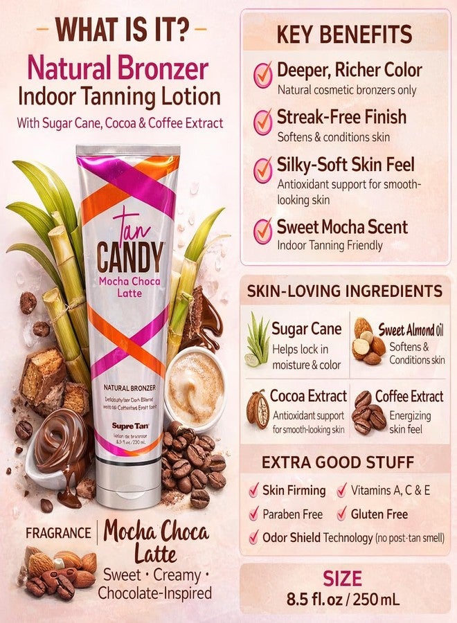 Supre Tan Candy Mocha Choca Latte Natural Streak Free Bronzer 8.5oz - Image 4