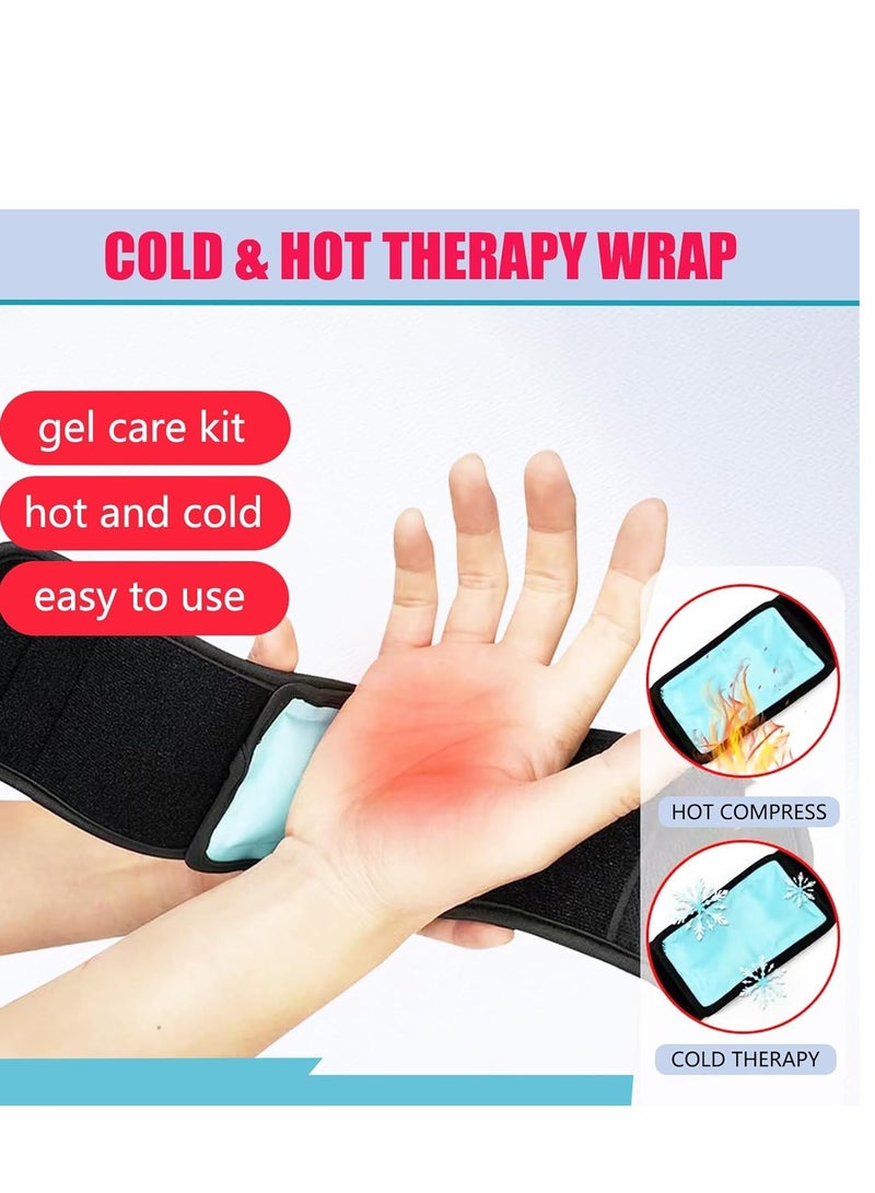 Excefore Cold & Hot Therapy Wrap, Reusable Gel Pack for Pain Relief, Adjustable Shoulder Strap Hand, Arch, Wrist, Arm, Elbow, Myalgia, Sprain, Bruise, Injury, Etc. (1pack) - Image 2