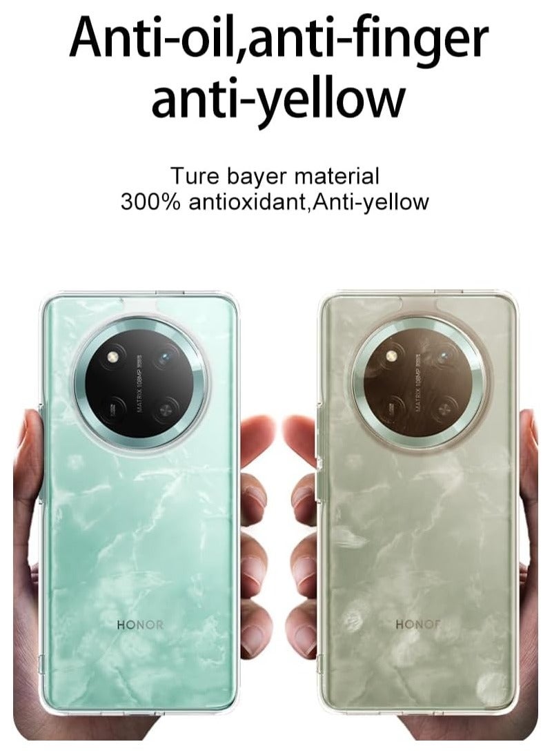 Magnetic Case Compatible with Honor X9c 5G Honor X60 Pro Matte Frosted Clear Transparent Case Airbag Anti-drop Hard PC Soft TPU Bumper - Image 4