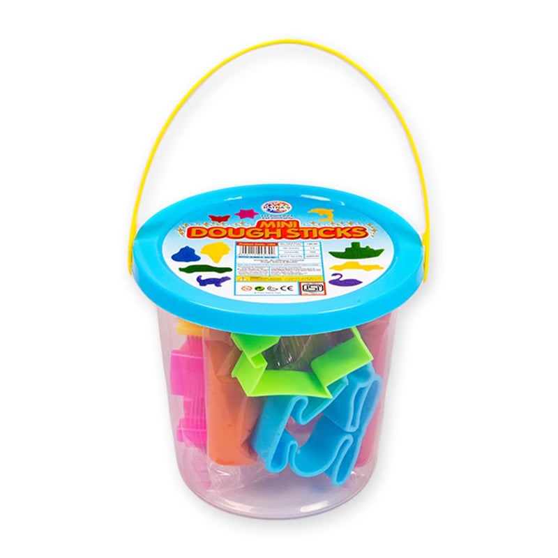 RATNA'S عبوة طين ميني دوغ ستكس الإبداعية مع 8 عصي طين وقوالب (متنوعة) - Image 1