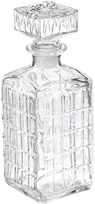 BIG CART BIG CART Whisky Bottle Decanter European Style Square Decanter with Lid for Whisky, Wine, Beer, Scotch, Vodka, Bourbon, Liquor | Pitcher Bottle (1000 ml)(1Pcs)  - Image 2