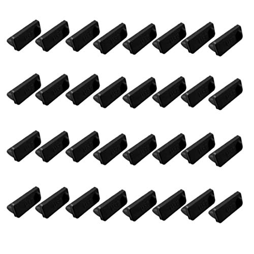 Lampvpath 32 Pcs USB Port Standard-A,USB Type A Female Anti Dust Cover Plugs Protector Stopper Cap for Desktop PC Laptops Black - Image 5
