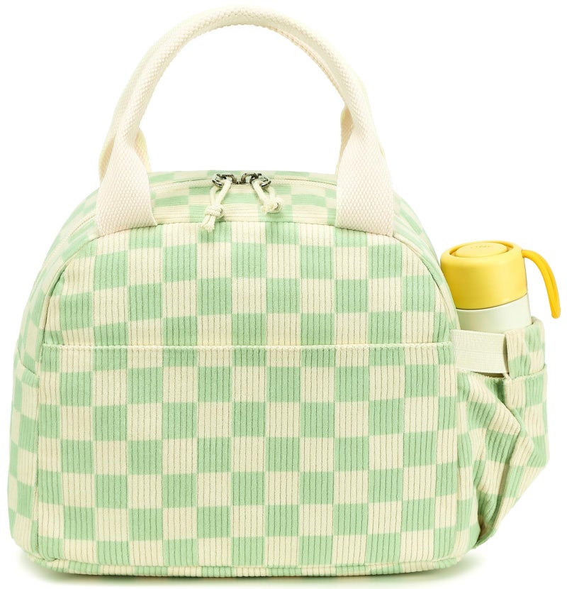 Bluboon Lunch Box for Women men Insulated Cute Corduroy Lunch bag Reusable Cooler Bag for Work Picnic Travel - Image 2
