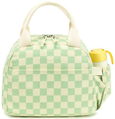 Bluboon Lunch Box for Women men Insulated Cute Corduroy Lunch bag Reusable Cooler Bag for Work Picnic Travel - Image 1