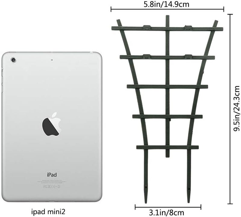 Feitore Mini Plant Trellis Garden Trellis for Climbing Plants Outdoor Plastic Superimposed Potted Plant Support Flower Supports (4 Pcs) - Image 5