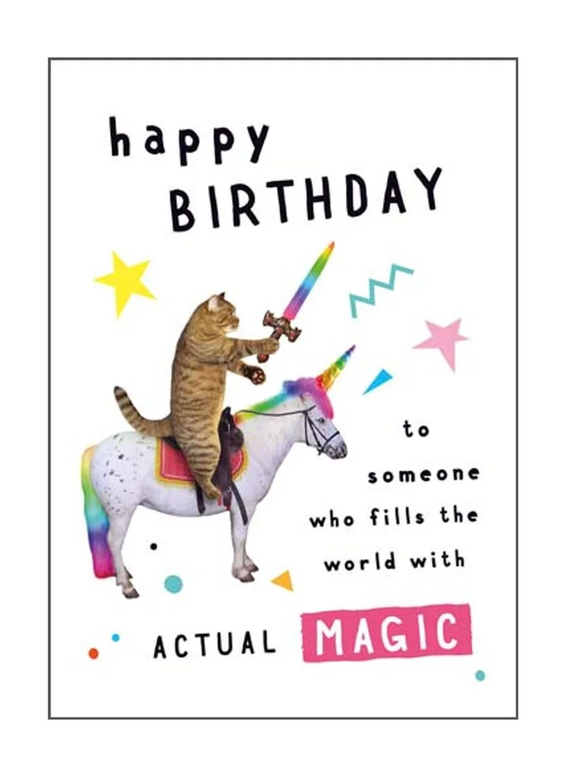 بيجمينت Cat On Unicorn Actual Magic