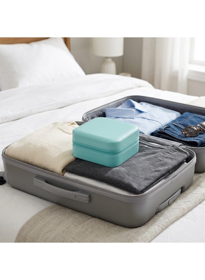 Portable Travel Jewelry Organizer Box - Compact Storage Case for Rings, Earrings & Necklaces - Image 2