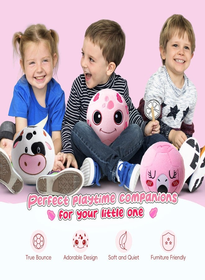 VangeBow Silent Indoor Soccer Balls for Toddlers 1-3, Inflatable Soft Plush Baby Toddler Soccer Ball Toys Gifts for 1 2 3 4 5 Year Old Boy Girl First Birthday Gift (Axolotl, Pump Include) - Image 2
