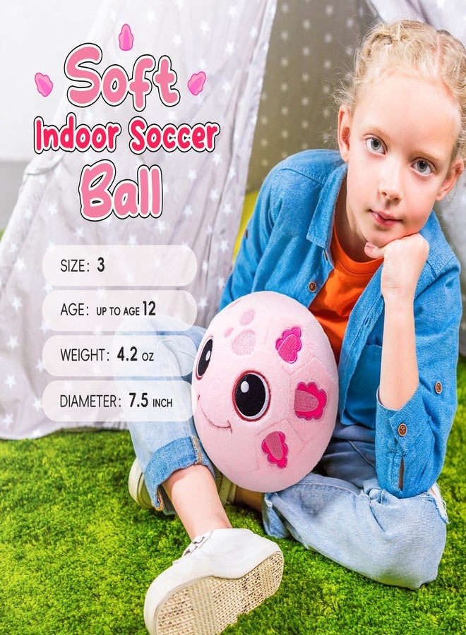 VangeBow Silent Indoor Soccer Balls for Toddlers 1-3, Inflatable Soft Plush Baby Toddler Soccer Ball Toys Gifts for 1 2 3 4 5 Year Old Boy Girl First Birthday Gift (Axolotl, Pump Include) - Image 3