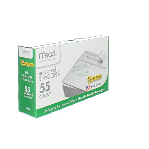 Mead Press-It Seal-It #6 3/4 Security Envelopes, 55 Count (75030) - Image 5