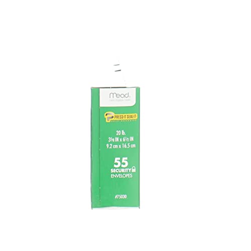 Mead Press-It Seal-It #6 3/4 Security Envelopes, 55 Count (75030) - Image 4